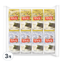 들기름을 발라 더 고소한 달인 김병만의 광천김 4g, 64g, 3개
