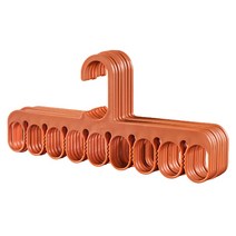 9홀 다용도 옷걸이, 오렌지, 10개입
