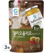 청정원 알리오올리오 파스타소스 싱글파우치, 100g, 3개입