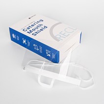 RECLE 투명 위생 마스크 프레임 4p + 필름 50p 세트, 1세트