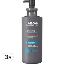 라보에이치 댄드러프 클리닉 일반 건성비듬 샴푸, 400ml, 3개