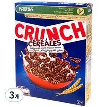 네슬레 크런치 초코맛 시리얼, 375g, 3개
