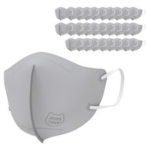 숨그림 무직타이거 2D 중형 마스크 1팩 50매, 1개입, 50개, 그레이