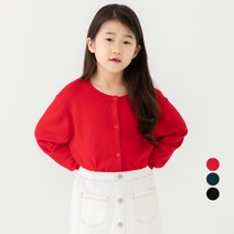롤리트리 아동 니트 라운드넥 가디건