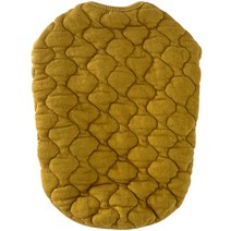 그루밍독 강아지 누비 가디건 깔깔이, 머스타드