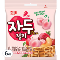 자두 젤리, 64g, 6개