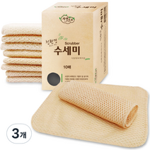 자연으로 친환경 수세미, 3개, 10개입