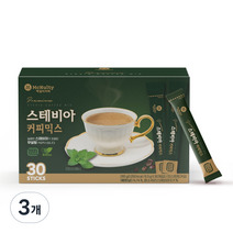 맥널티커피 스테비아 커피믹스, 9.5g, 30개입, 3개