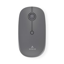 만렙 멀티페어링 충전식 무소음 무선 블루투스 마우스, BM101, GRAY