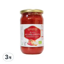 일너트리멘토 유기농 수고 알 아라비아따 토마토소스, 550g, 3개