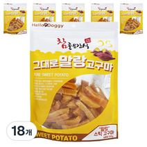참좋은간식 그대로 말랑 스틱 고구마 건조간식 250g, 고구마맛, 18개