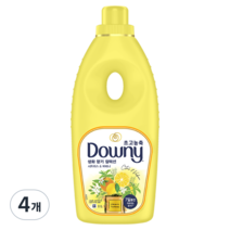 다우니 초고농축 생화향기 컬렉션 섬유유연제 시트러스 앤 버베나 본품, 1L, 4개