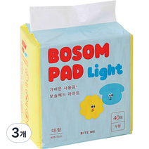 바잇미 보솜 라이트 절약형 배변패드 대형, 40매, 3개