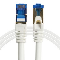 애니포트 플러스 프리미엄 고급형 랜선 SFTP 5M CAT8, 화이트, 1개