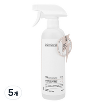 디노보 정전기방지 스프레이 본품, 500ml, 5개, 클린코튼향