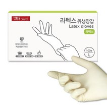 생활을그리다 라텍스 위생장갑, 대(L), 100개, 1개