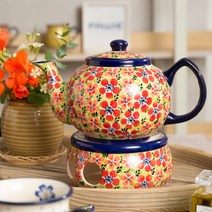 파뷔에 슐레지엔 폴라인 티팟 + 워머 세트, 혼합색상, 1L