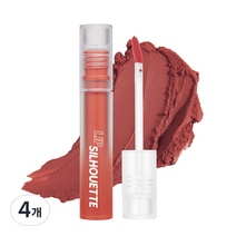 아임미미 립 실루엣 매트 벨벳 틴트 4ml, 01 레트로 피치, 4개