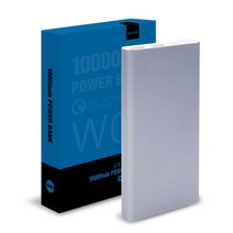 오호 W01 3포트 USB PD 퀵차지3.0 고속충전 대용량 보조배터리 W01, 펄 그레이