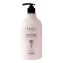 클로아 벨벳 로즈 핸드 & 바디 로션 트루자임, 800ml, 1개