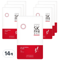 찬슬 5K 오트밀 플레인, 60g, 14개