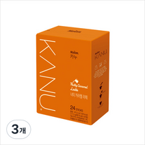 카누 너티 카라멜 라떼 원두커피믹스, 17.3g, 24개입, 3개