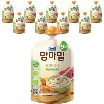 맘마밀 매일 안심이유식 9개월부터 후기, 녹황채소와 소고기, 100g, 10개