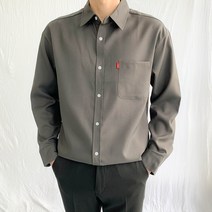 제이에이치스타일 남성용 리얼 무지 긴팔 셔츠 JMROK025