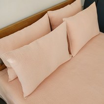 데코그램 목화솜 순면 피그먼트 누빔 베개 커버