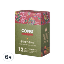 콩카페 연유커피 20g, 12개입, 6개