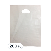팩스타 펀칭 비닐 포장봉투 가로 25cm x 세로 35cm PE25, 투명, 200개입