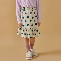올리반 여아용 나무 토끼 롱스커트