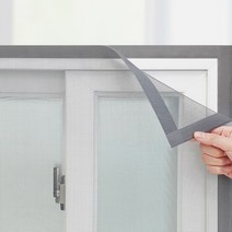 쾌청 촘촘방충망 회색+회색벨크로, 1개