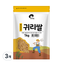 엉클탁 캐나다산 귀리쌀, 1kg, 3개