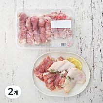 마니커 1등급 닭다리살 정육 (냉장), 600g, 2개