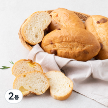 브로드카세 발효종 미니치즈바케트 4개입, 2봉, 400g