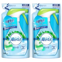 페브리즈 허브향 섬유탈취제 리필, 320ml, 2개