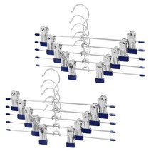 네이쳐리빙 논슬립 코팅 회전형 치마바지걸이, 네이비, 10개입