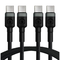 홈플래닛 C to C PD 60W 고속충전케이블, 2m, 블랙, 2p