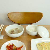 광주요 백자 수라인 1인 밥공기 + 밥공기 뚜껑 + 국공기, 1개, 밥공기 + 뚜껑 + 국공기