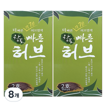 중외제약 창포 빠른허브 염색제, 2호 연한흑갈색, 8개