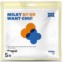 베이펫 짜먹는 고양이 간식 산양유 밀키 원츄 12p, 참치, 168g, 5개