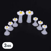고급 실리콘 토우 세퍼레이터 3 x 2 cm 2p + 2.2 x 2 cm 6p 세트, 플라워, 3세트