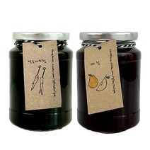 노랑튤립 약도라지청 500ml + 배청 500ml 선물 세트, 1세트