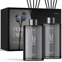 메르헨트 퍼퓸 대용량 디퓨저 500ml x 2p + 섬유스틱 10p 선물 세트, 런드리룸, 1세트