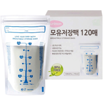 유니맘 모유저장팩 210ml, 120매, 3개