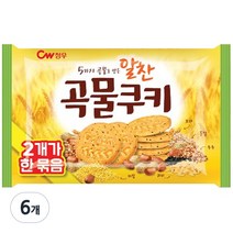 청우식품 알찬곡물쿠키 2p, 6팩, 200g