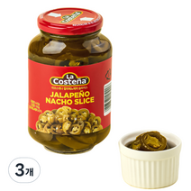 라코스테냐 할라페뇨 페퍼슬라이스, 440g, 3개