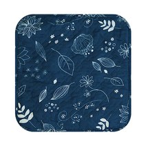 한일전기 양면 전기방석, 정원 네이비, 1인용(44 x 44 cm)