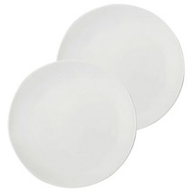 쓰임 마일드 원형접시, 화이트, 2개